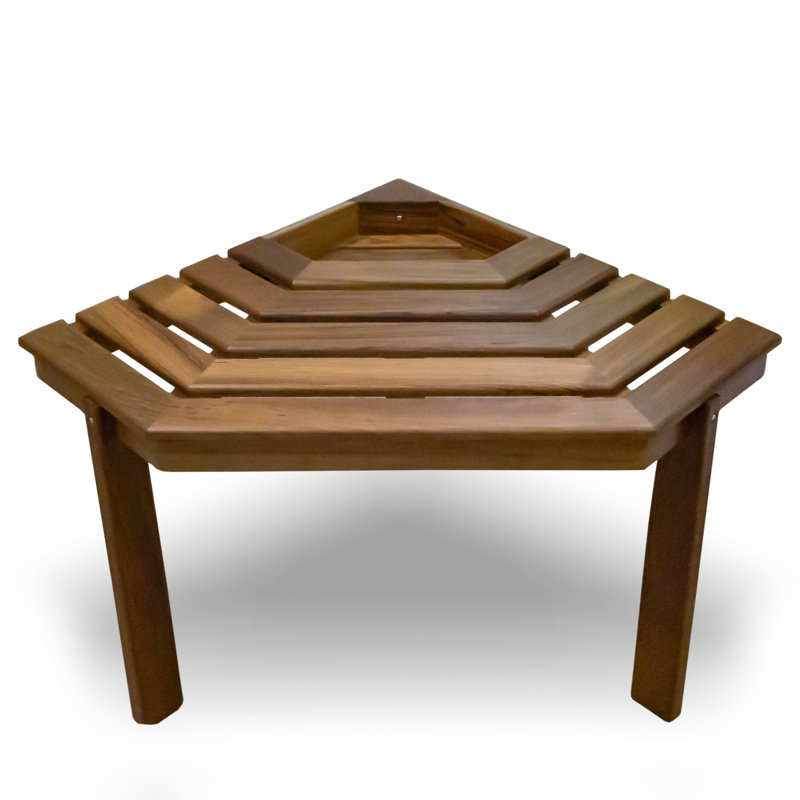WhitecapTeak 1Step Teak Shower Step Stool Wayfair
